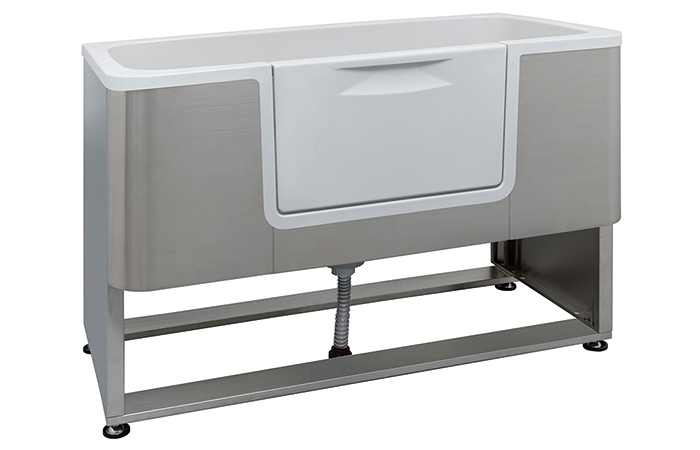 ドッグバス1300 ドア付き クールグレー　 PDB-130-GY　（ため湯不可）